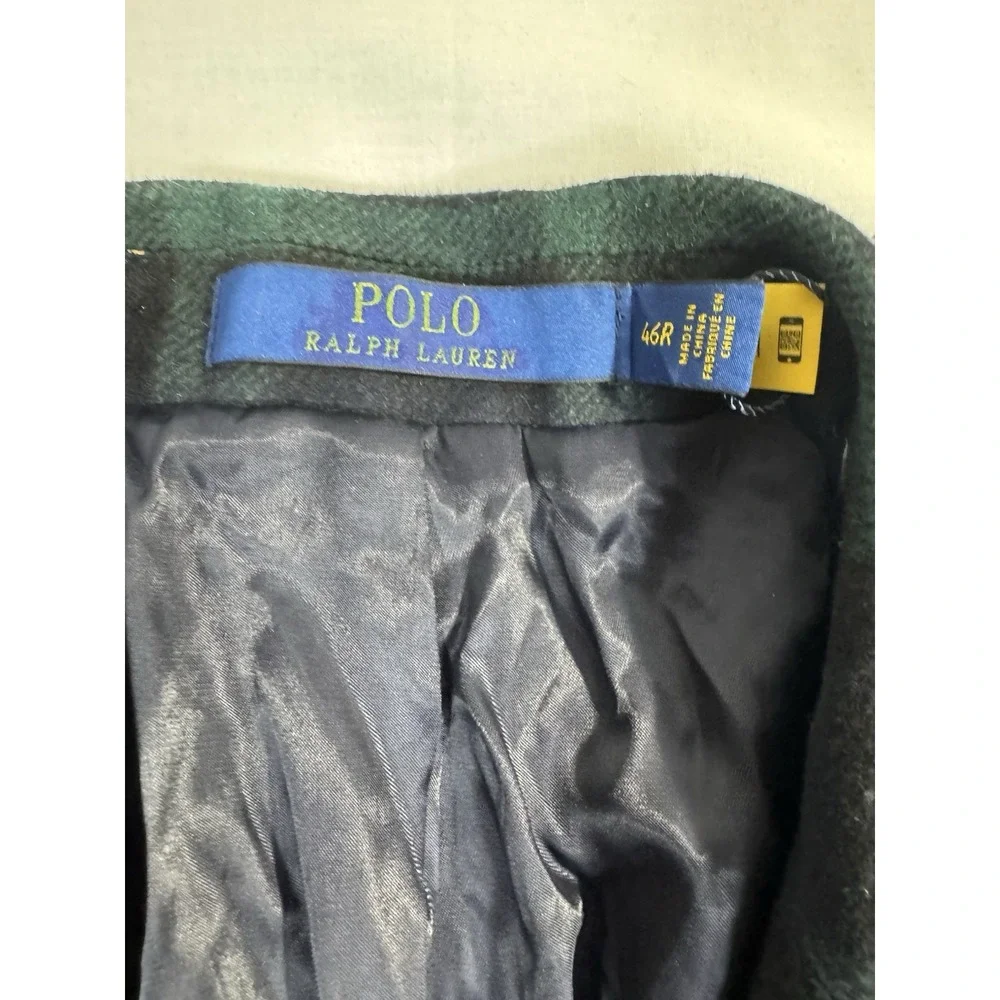 Polo Ralph Lauren Blackwatch Tartan Twill Modern Sport Coat Blazer Jacket 46 R
